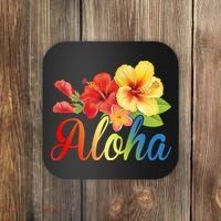 Aloha Floral Hawaiian Tropical Coaster thumb 0