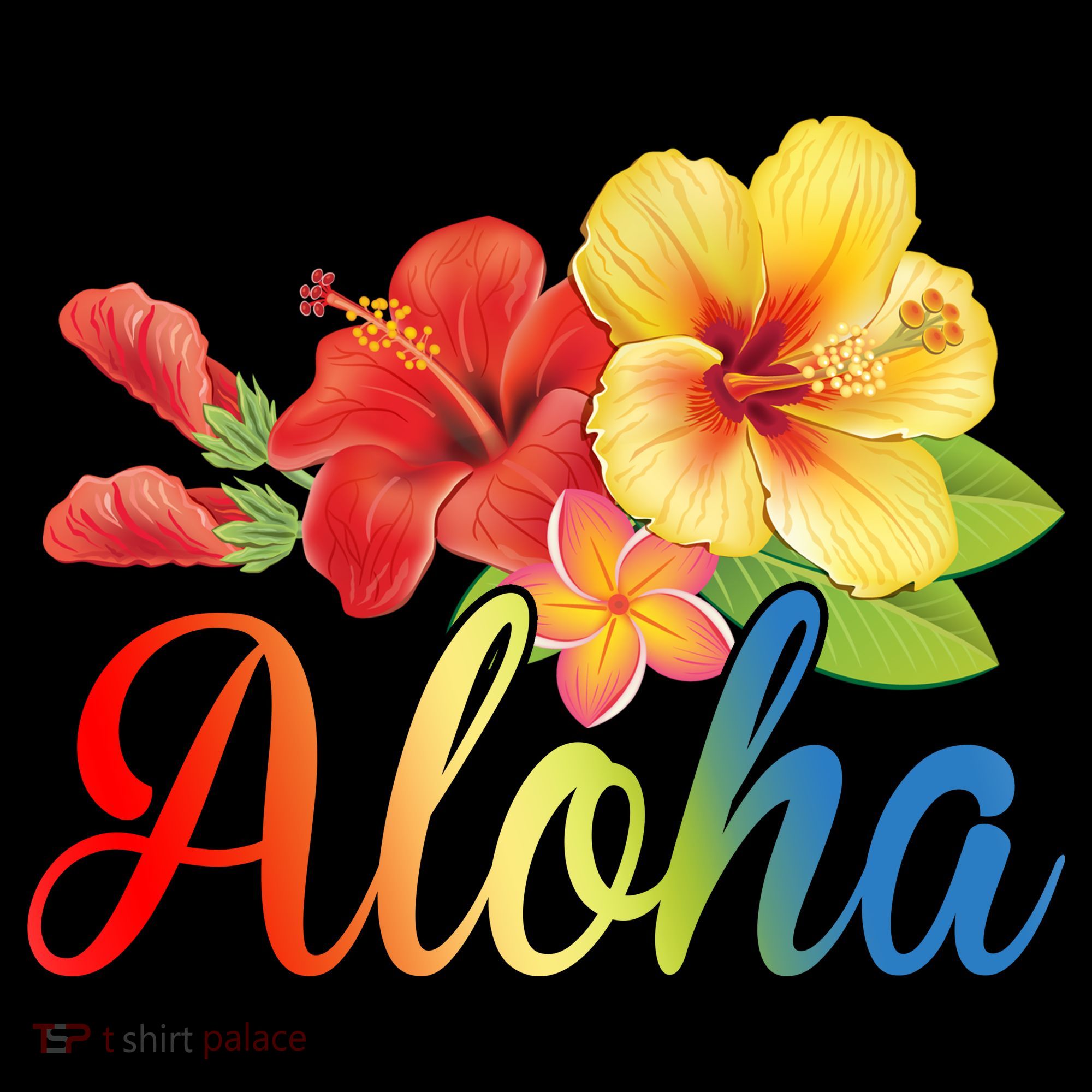 Aloha Floral Hawaiian Tropical Coaster
