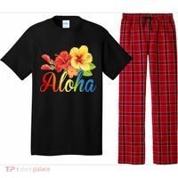 Aloha Floral Hawaiian Tropical Pajama Set thumb 0