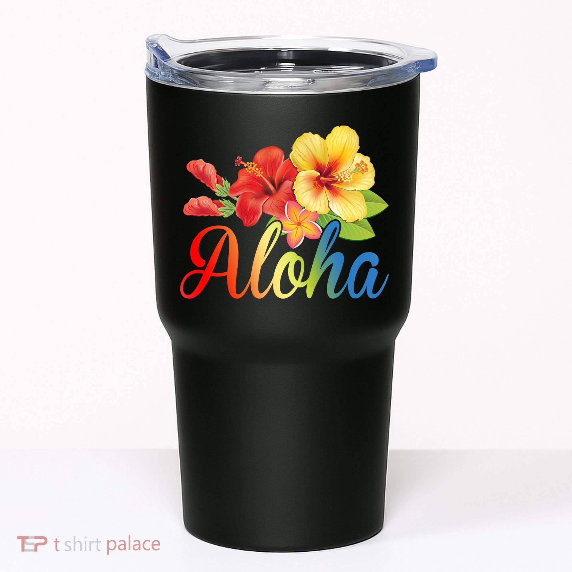 Aloha Floral Hawaiian Tropical Tumbler