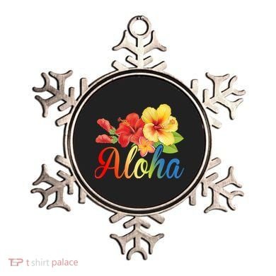Aloha Floral Hawaiian Tropical Ornament
