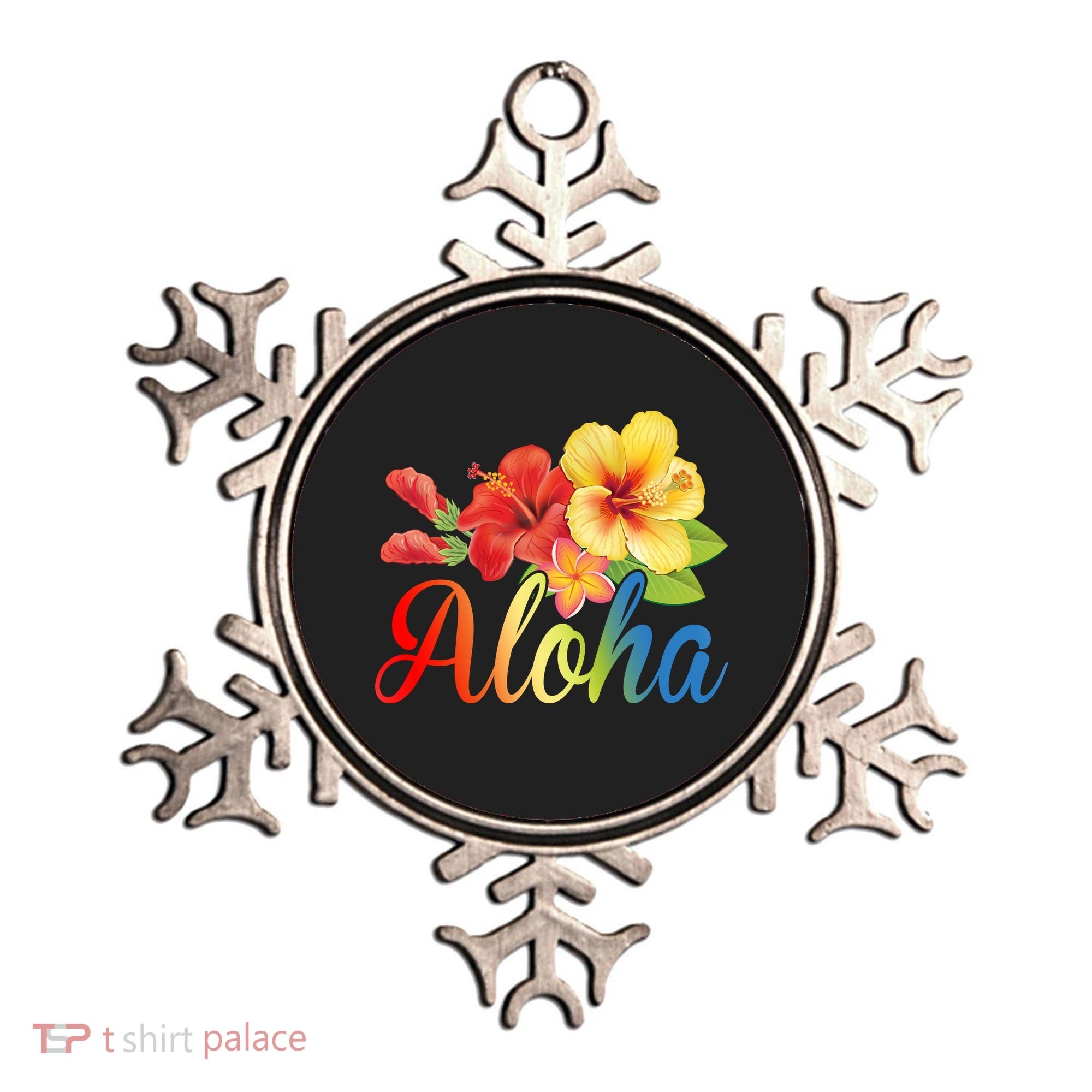 Aloha Floral Hawaiian Tropical Ornament