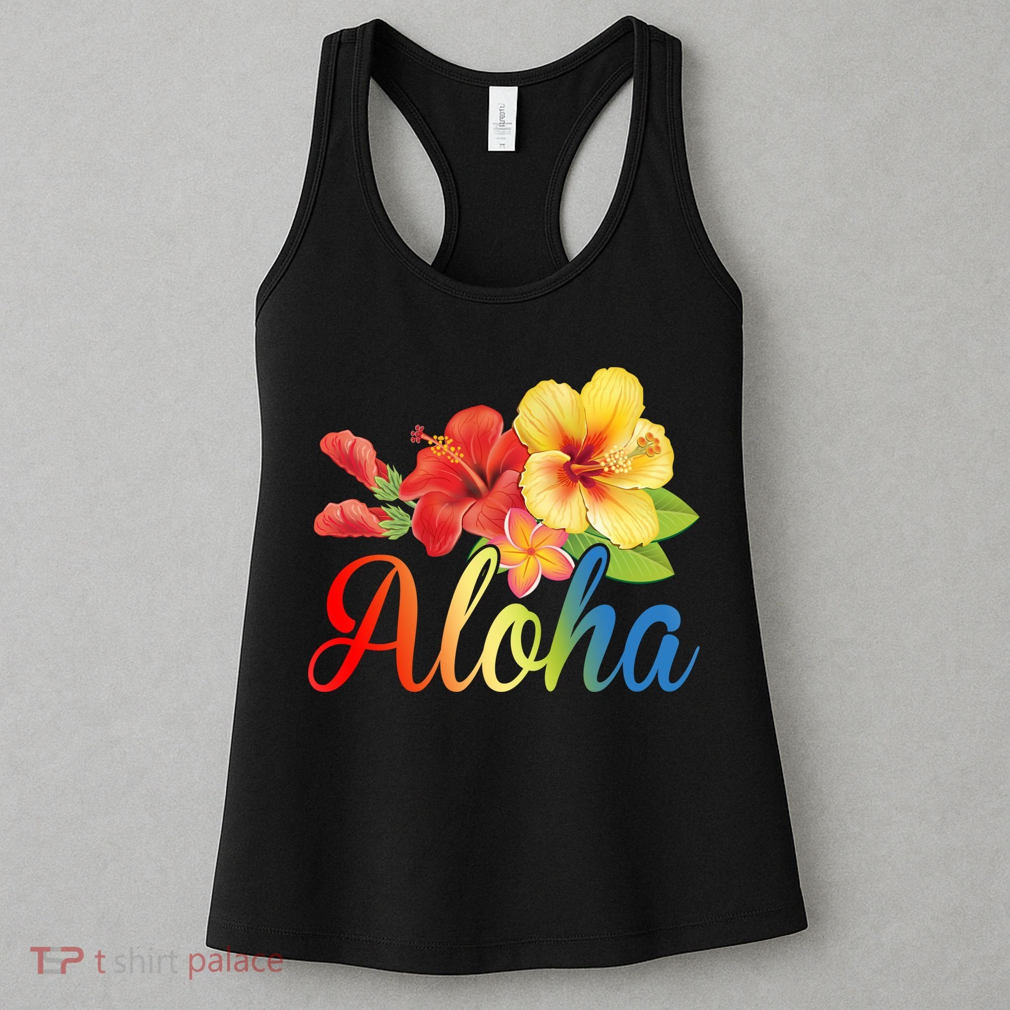 Aloha Floral Hawaiian Tropical Women's Tank Top