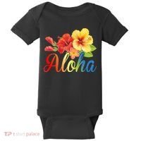 Aloha Floral Hawaiian Tropical Baby Bodysuit thumb 0