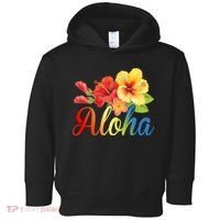 Aloha Floral Hawaiian Tropical Toddler Hoodie thumb 0