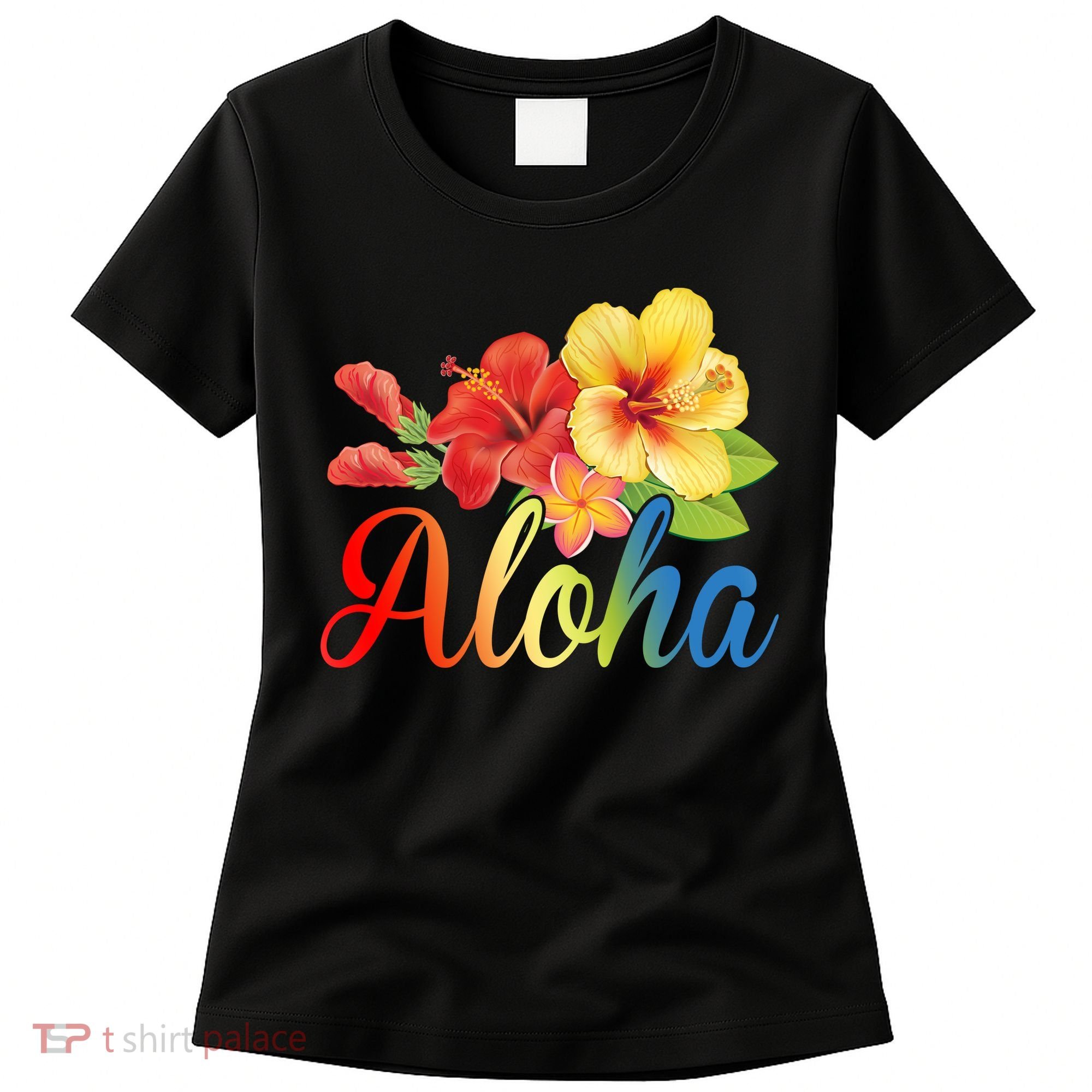 Aloha Floral Hawaiian Tropical Women's T-Shirt