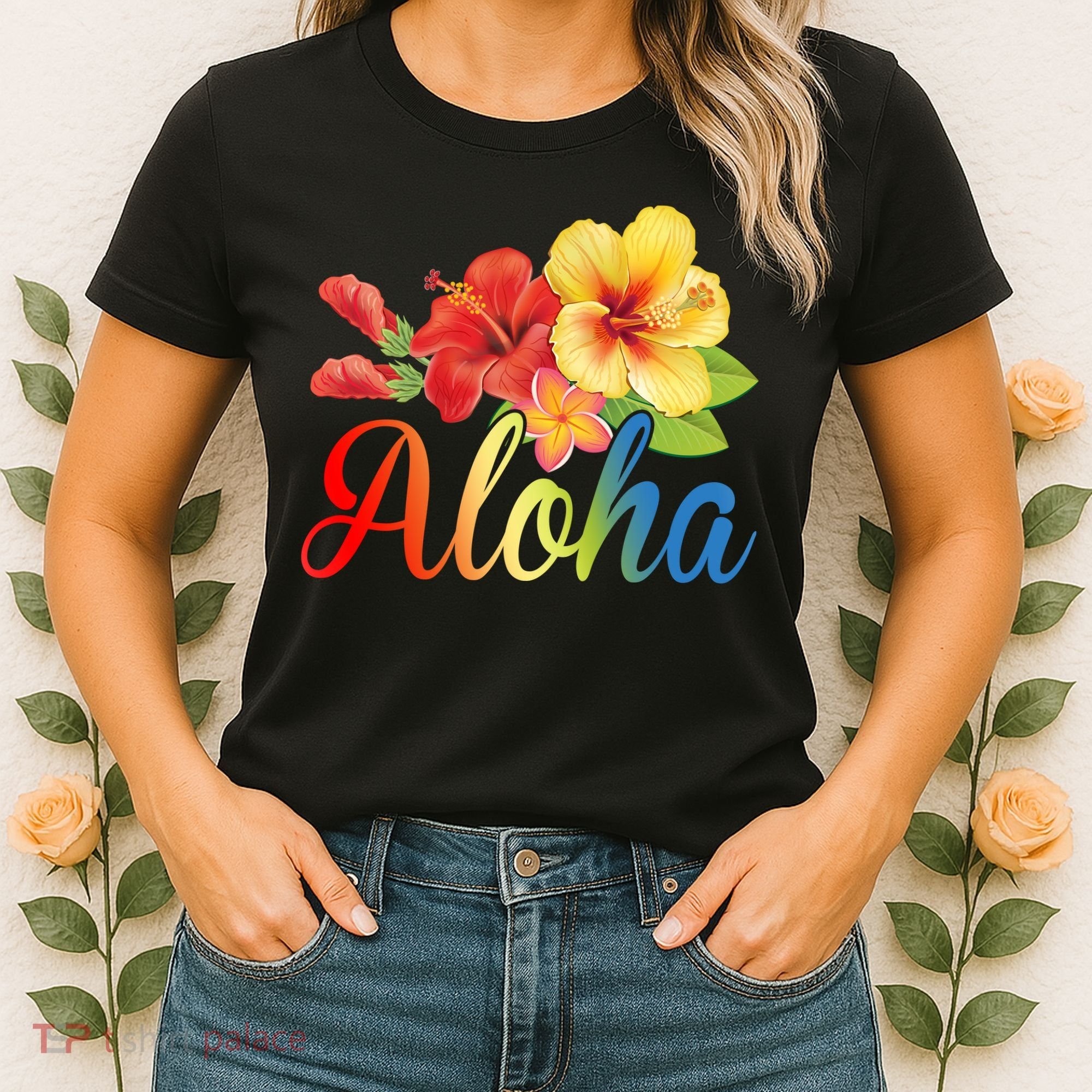Aloha Floral Hawaiian Tropical Women's T-Shirt