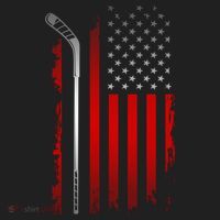 American Flag Hockey Apparel Gift Hockey Funny Gift Beanie thumb 2