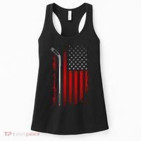 American Flag Hockey Apparel Gift Hockey Funny Gift Women's Tank Top thumb 0