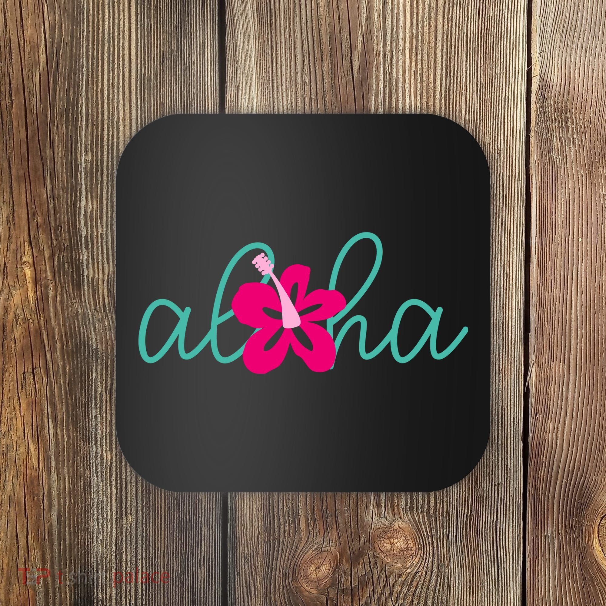 Aloha Floral Hawaii Tropical Coaster