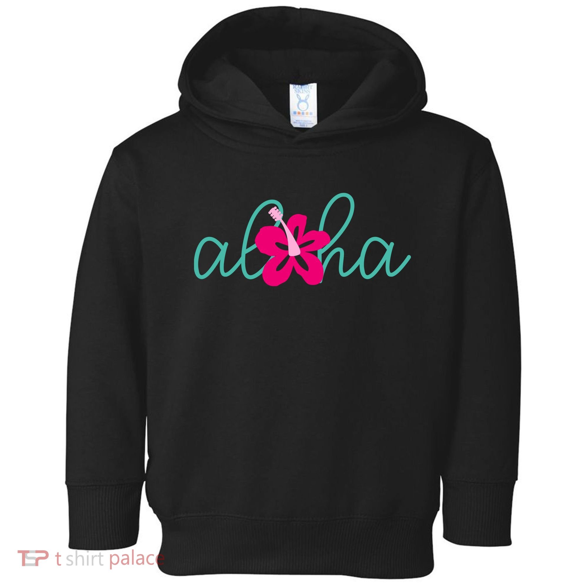 Aloha Floral Hawaii Tropical Toddler Hoodie