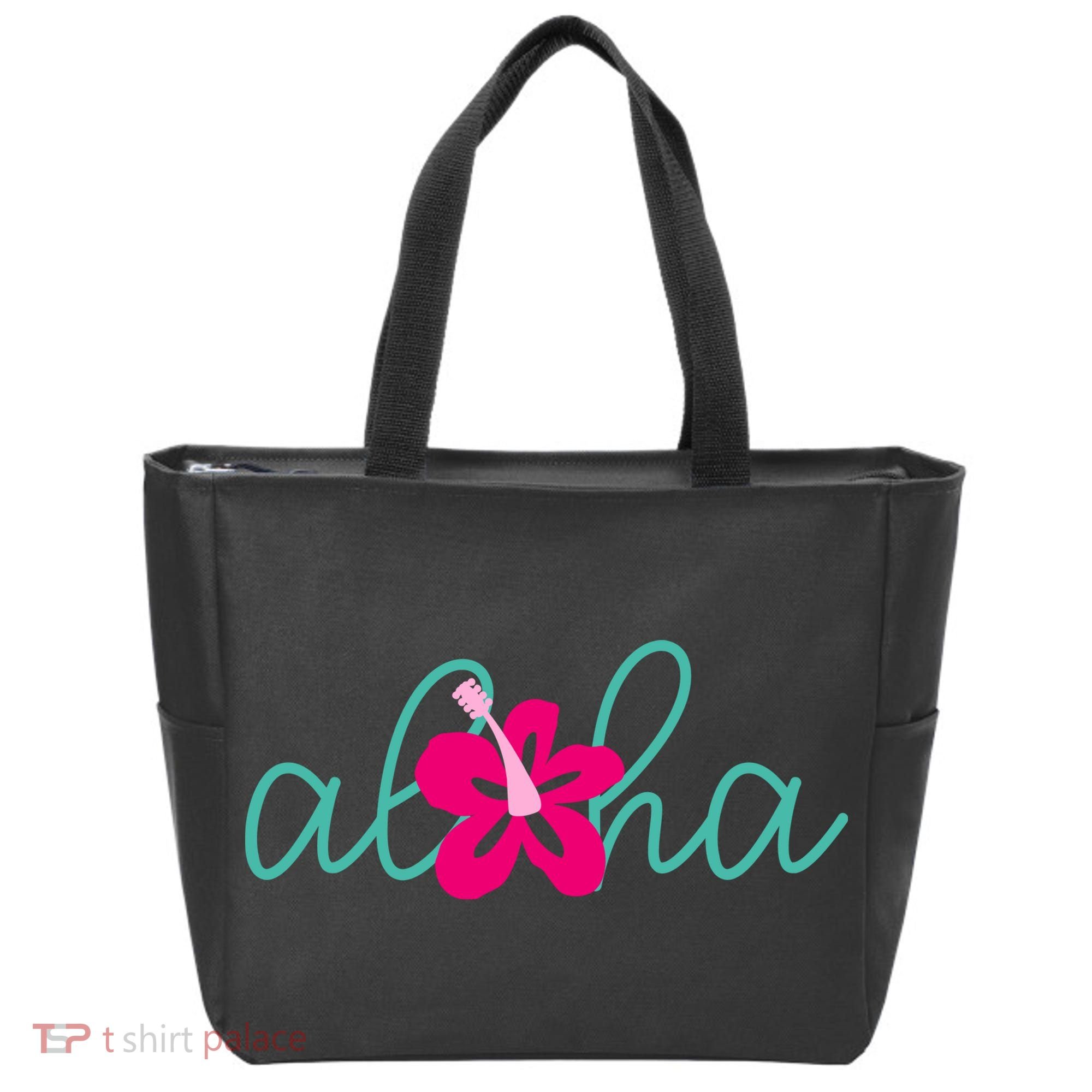 Aloha Floral Hawaii Tropical Tote Bag