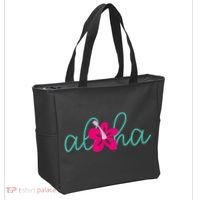 Aloha Floral Hawaii Tropical Tote Bag thumb 2
