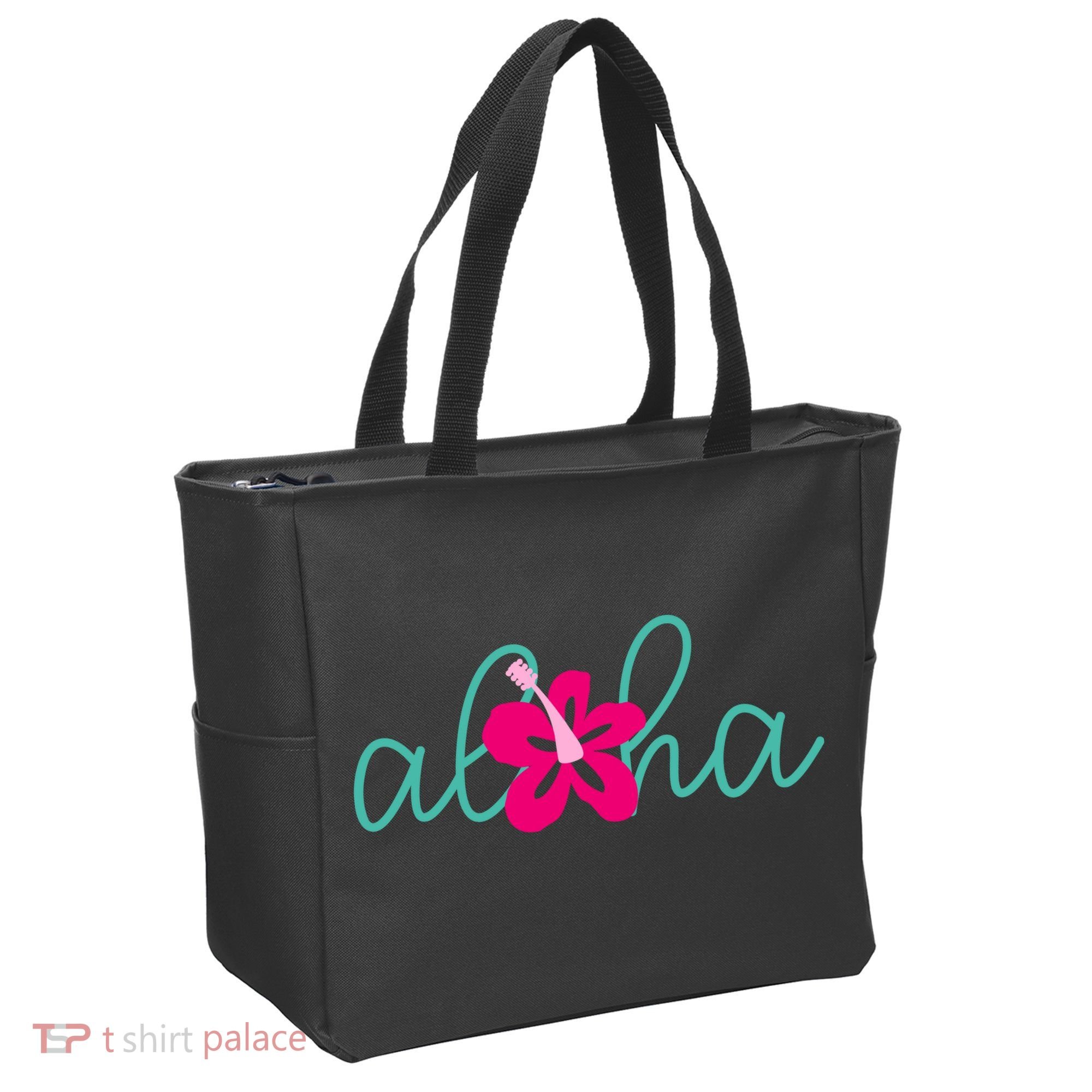 Aloha Floral Hawaii Tropical Tote Bag