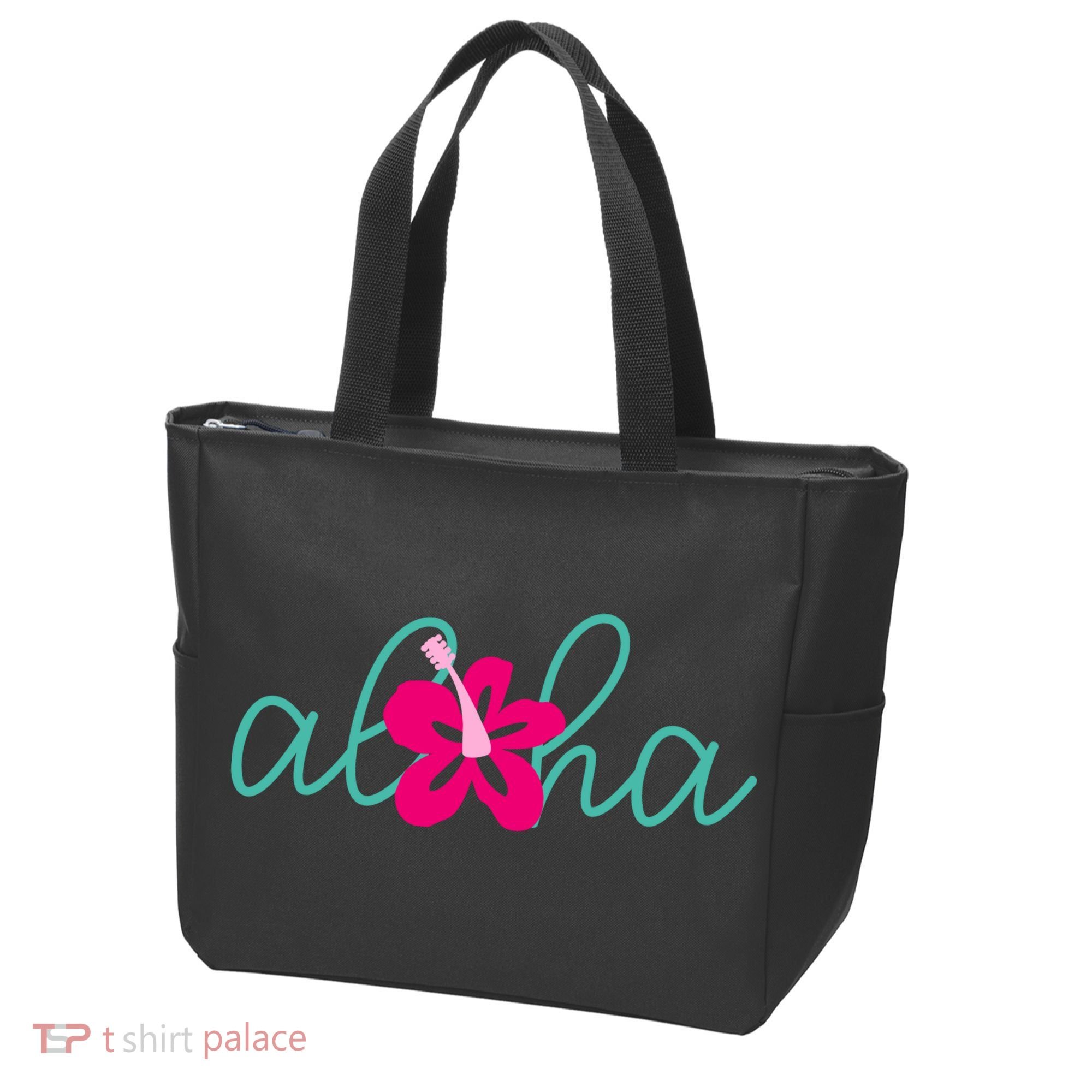Aloha Floral Hawaii Tropical Tote Bag