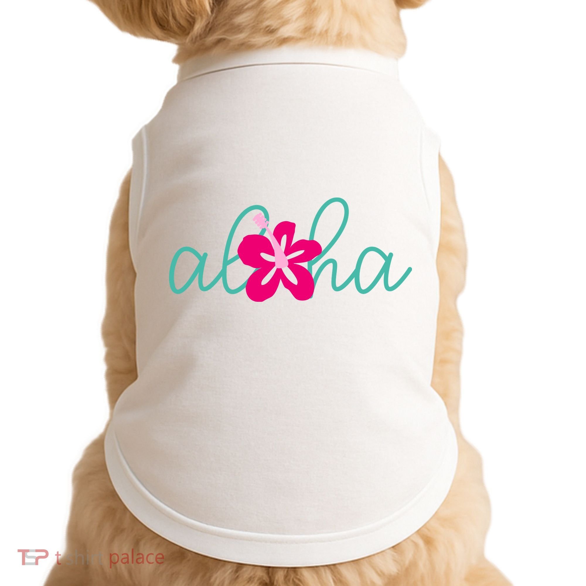 Aloha Floral Hawaii Tropical Doggie Tank