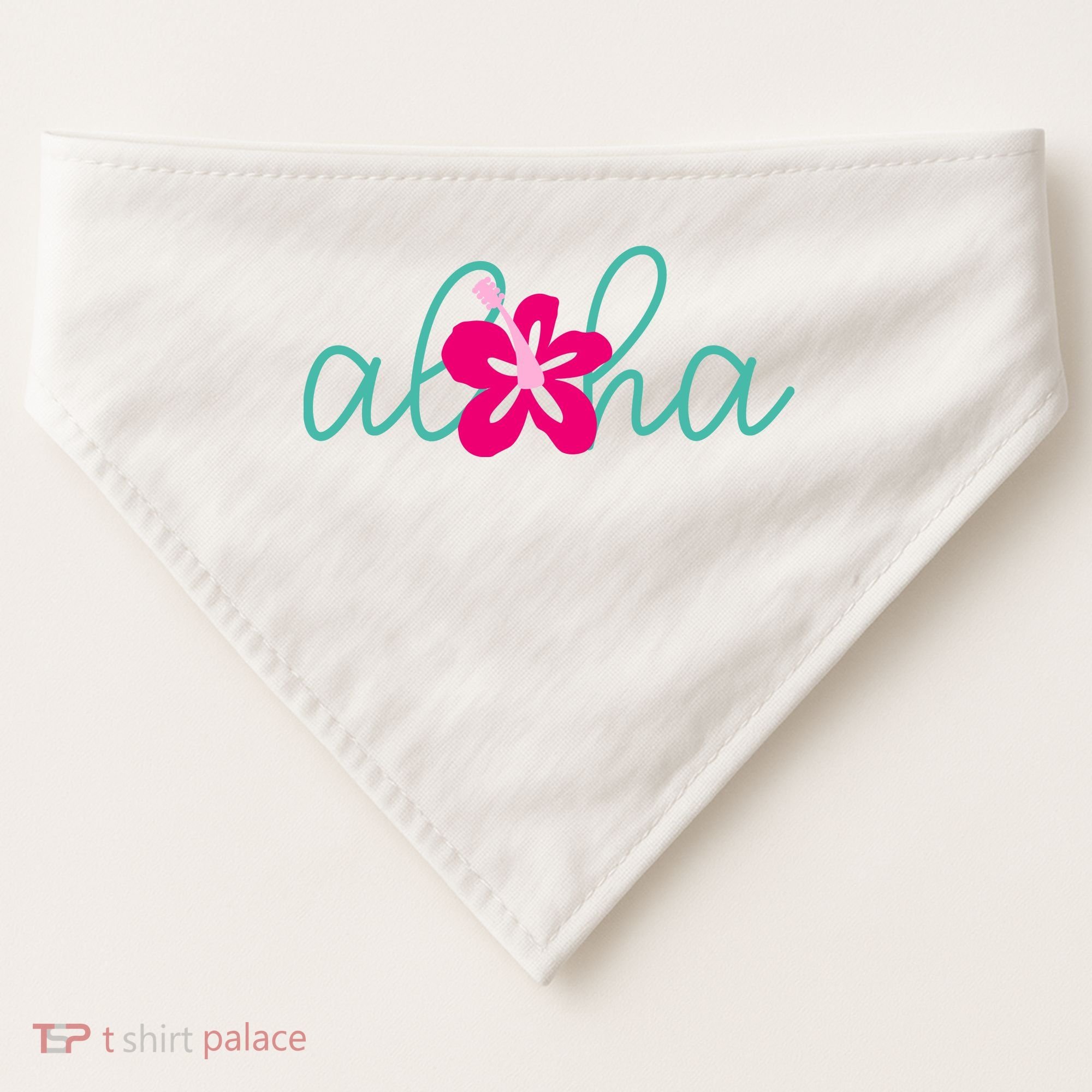 Aloha Floral Hawaii Tropical USA-Made Doggie Bandana