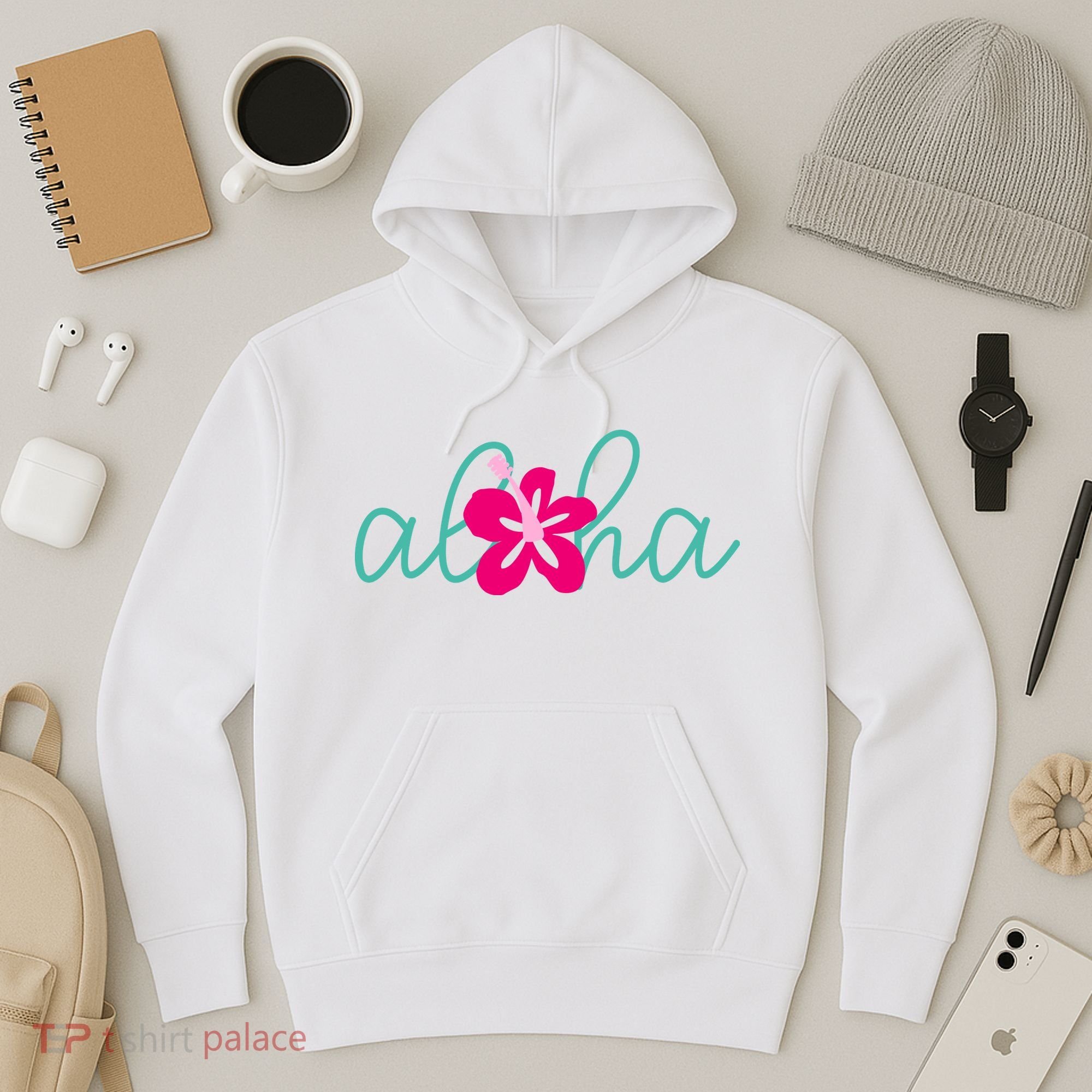Aloha Floral Hawaii Tropical Hoodie