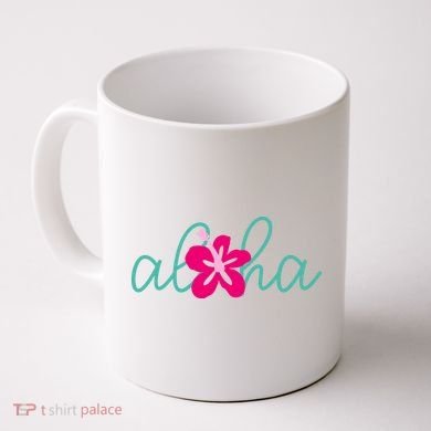 Aloha Floral Hawaii Tropical Coffee Mug