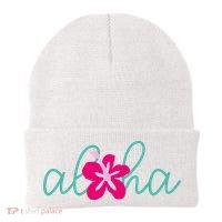 Aloha Floral Hawaii Tropical Beanie thumb 0