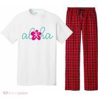 Aloha Floral Hawaii Tropical Pajama Set thumb 0
