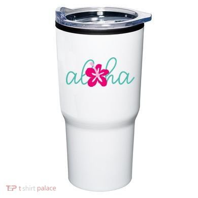 Aloha Floral Hawaii Tropical Tumbler