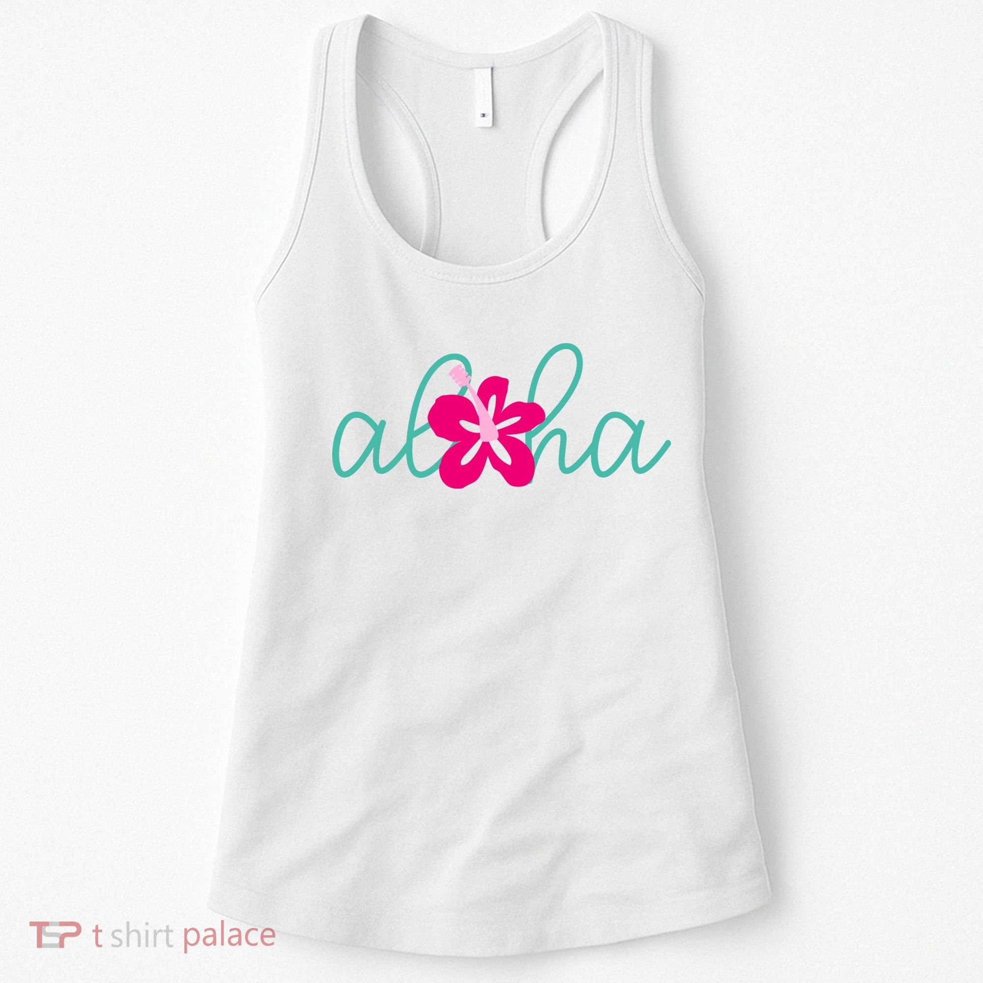 Aloha Floral Hawaii Tropical Women's Tank Top