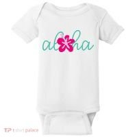 Aloha Floral Hawaii Tropical Baby Bodysuit thumb 0