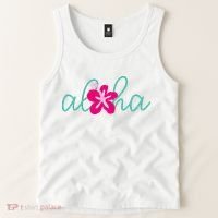 Aloha Floral Hawaii Tropical Tank Top thumb 2