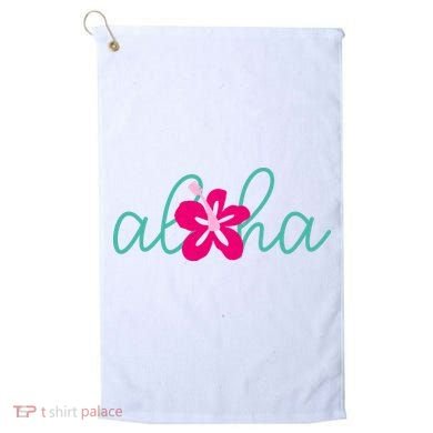 Aloha Floral Hawaii Tropical Golf Towel