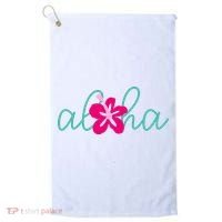 Aloha Floral Hawaii Tropical Golf Towel thumb 0