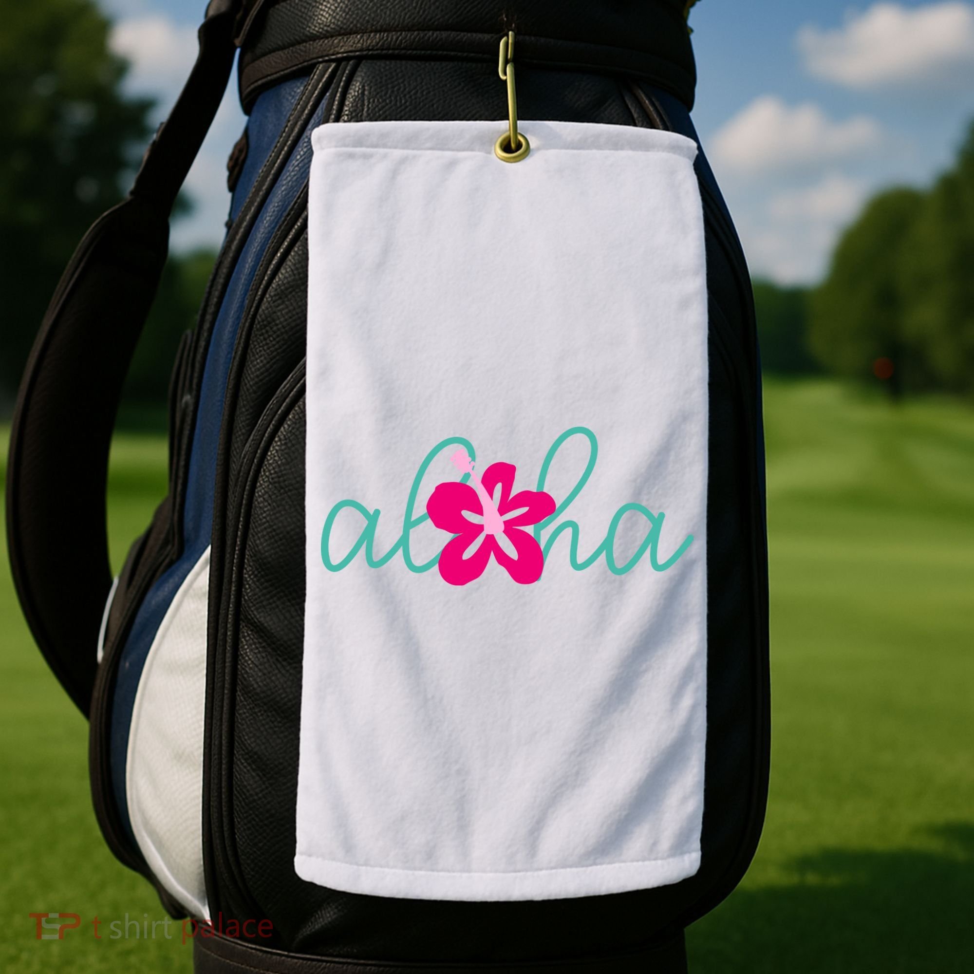 Aloha Floral Hawaii Tropical Golf Towel