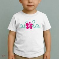 Aloha Floral Hawaii Tropical Toddler T-Shirt thumb 2