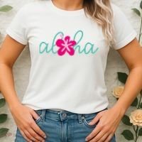 Aloha Floral Hawaii Tropical Women's T-Shirt thumb 2