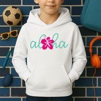 Aloha Floral Hawaii Tropical Kids Hoodie thumb 2