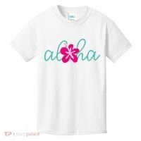 Aloha Floral Hawaii Tropical Kids T-Shirt thumb 0