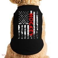 American Flag Hockey USA Patriotic Gift Doggie Tank thumb 0
