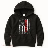 American Flag Hockey USA Patriotic Gift Kids Hoodie thumb 0