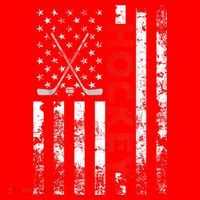 American Flag Hockey USA Patriotic Gift Santa Hat thumb 1