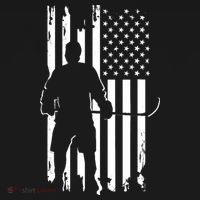 American Flag Hockey - Hockey Ornament thumb 1