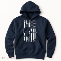 American Flag Hockey - Hockey Hoodie thumb 0