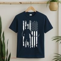 American Flag Hockey - Hockey T-Shirt thumb 2