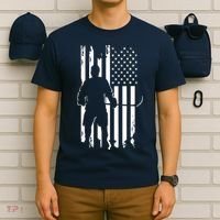 American Flag Hockey - Hockey T-Shirt thumb 6