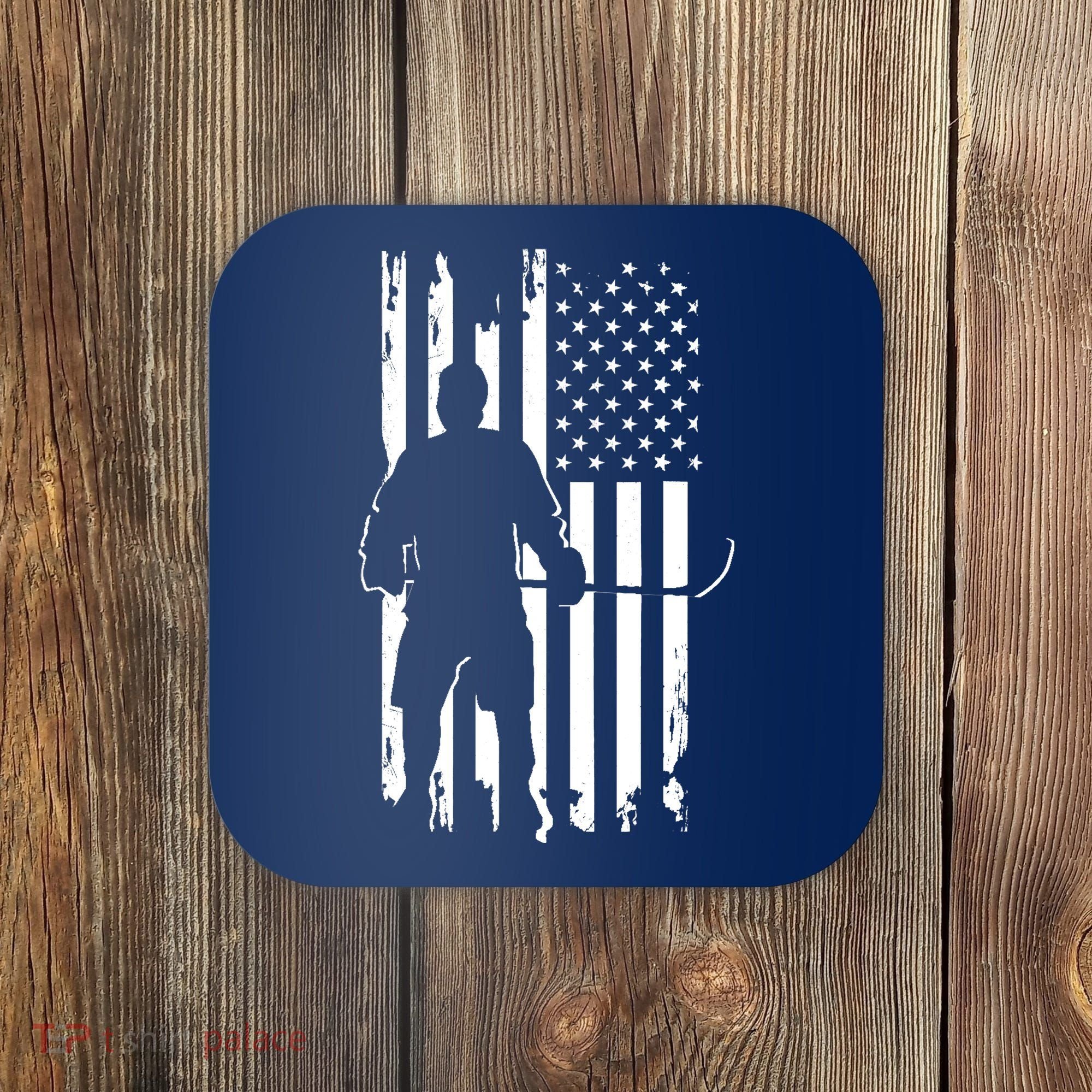 American Flag Hockey - Hockey Coaster