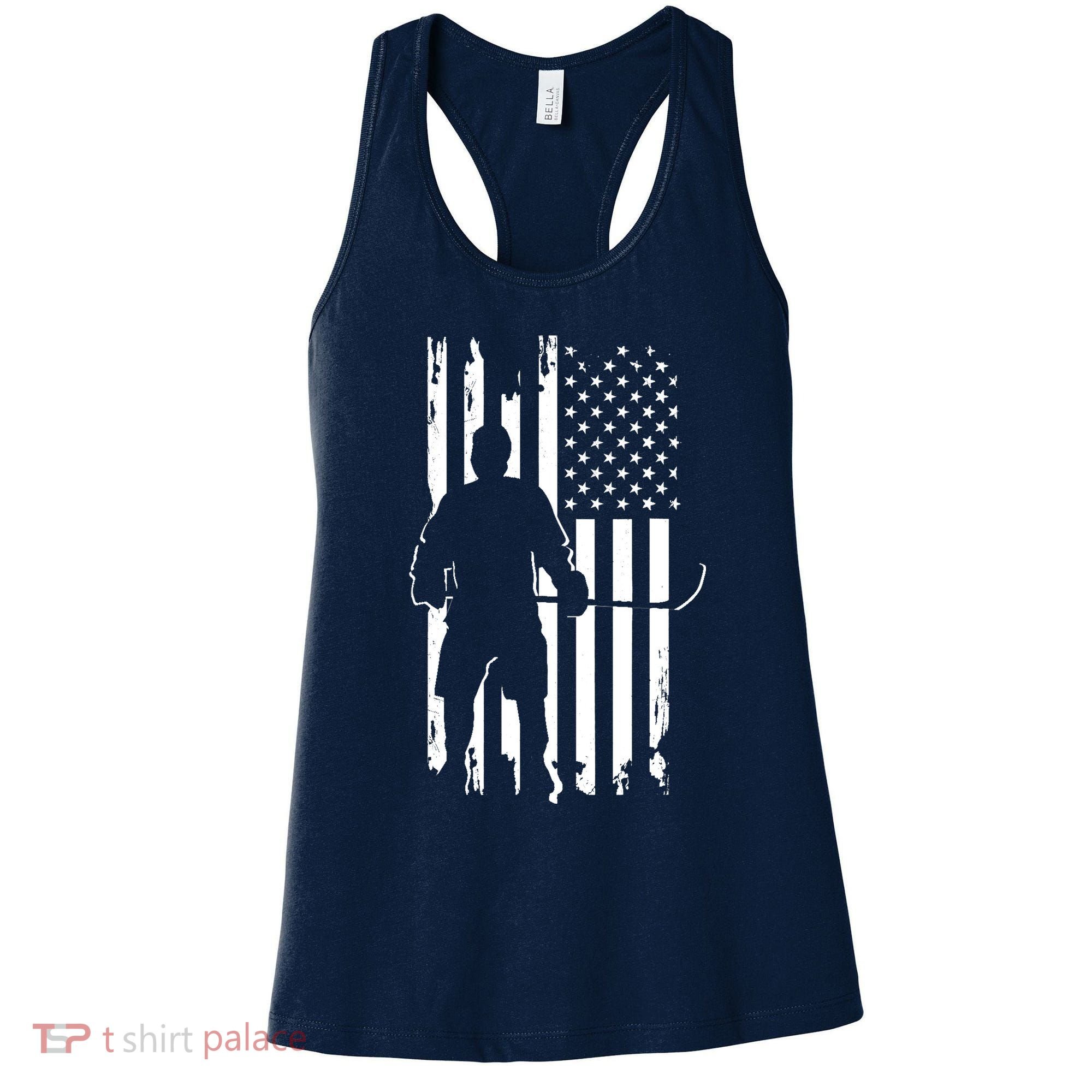 American Flag Hockey - Hockey Women's Tank Top