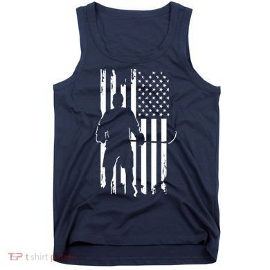 American Flag Hockey - Hockey Tank Top