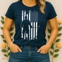 American Flag Hockey - Hockey Women's T-Shirt thumb 2