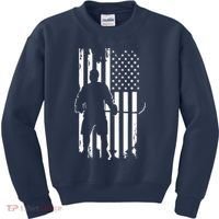 American Flag Hockey - Hockey Kids Sweatshirt thumb 0