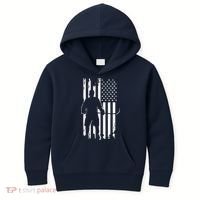 American Flag Hockey - Hockey Kids Hoodie thumb 0