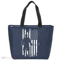 American Flag Hockey - Hockey Tote Bag thumb 0